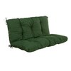 Poduszka na huśtawkę PATIO Frigiliana D001-32PB 100 x 100 x 10 cm Zielony Materiał Bawełna