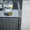 Zestaw mebli ogrodowych PATIO Edwige 47209 Czarny Materiał Metal + pokrycie technorattan