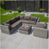 Zestaw mebli ogrodowych PATIO Claudine 47163 Szary Kształt Prostokątny