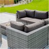Zestaw mebli ogrodowych PATIO Claudine 47163 Szary Materiał Poliester