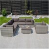 Zestaw mebli ogrodowych PATIO Claudine 47163 Szary Rozmiar po zmontowaniu [cm] 83 x 73 x 66