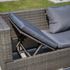 Zestaw mebli ogrodowych PATIO Liliane Brązowo-szary Materiał Stal