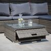 Zestaw mebli ogrodowych PATIO Liliane Brązowo-szary Materiał Technorattan