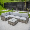 Zestaw mebli ogrodowych PATIO Margot Brązowo-szary Materiał Poliester