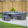 Zestaw mebli ogrodowych PATIO Gabrielle 47250 Szary Materiał Metal + pokrycie technorattan