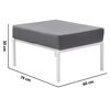 Podnóżek PATIO Agat L124-06EB Materiał wykonania konstrukcji Stal