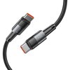 Kabel USB-C - USB-C TECH-PROTECT UltraBoost PD100W/5A 0.25m Szary Obsługiwane zasilanie [W] do 100