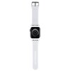 Pasek KARL LAGERFELD 3D Rubber Choupette do Apple Watch (42/44/45/49mm) Biały Materiał Silikon