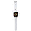 Pasek KARL LAGERFELD 3D Rubber Karl Head do Apple Watch (42/44/45/49mm) Biały Materiał Silikon