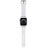 Pasek KARL LAGERFELD 3D Rubber Choupette do Apple Watch (38/40/41mm) Biały Materiał Silikon