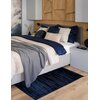 Dywan MULTIDECOR Glamour 3D 507331 60x100cm Fale Granatowy Materiał Poliester