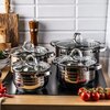 Zestaw garnków KLAUSBERG KB-7694 (8 elementów) Przeznaczenie Kuchnie ceramiczne