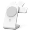 Ładowarka indukcyjna CRONG MagSpot Pivot Stand 3w1 MagSafe 15W Biały Dedykowany model Apple iPhone 12