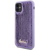 Etui GUESS Sequin Script Metal do Apple iPhone 11/Xr Fioletowy Seria telefonu iPhone