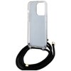 Etui GUESS Crossbody Cord 4G Print do Apple iPhone 15 Pro Czarny Typ Etui nakładka