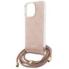 Etui GUESS Crossbody Cord 4G Print do Apple iPhone 15 Pro Różowy Dominujący kolor Różowy