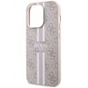 Etui GUESS 4G Printed Stripes MagSafe do Apple iPhone 15 Pro Różowy Typ Etui nakładka