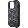 Etui GUESS GCube Stripes MagSafe do Apple iPhone 15 Pro Czarny Typ Etui nakładka