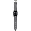 Pasek KARL LAGERFELD Saffiano Monogram do Apple Watch 42/44/45/49mm Srebrny Materiał Skóra ekologiczna