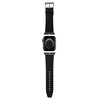 Pasek KARL LAGERFELD Saffiano Monogram do Apple Watch 42/44/45/49mm Czarny Materiał Skóra ekologiczna
