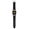 Pasek KARL LAGERFELD Saffiano Monogram do Apple Watch 38/40/41mm Czarny