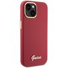 Etui GUESS Silicone Script Metal Logo & Frame do Apple iPhone 15 Czerwony Kompatybilność Apple iPhone 15