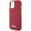 Etui GUESS Silicone Script Metal Logo & Frame do Apple iPhone 15 Czerwony Typ Etui nakładka