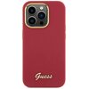 Etui GUESS Silicone Script Metal Logo & Frame do Apple iPhone 15 Pro Czerwony Model telefonu iPhone 15 Pro