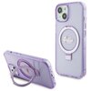 Etui GUESS Ring Stand Script Glitter MagSafe do Apple iPhone 15 Plus Fioletowy Kompatybilność Apple iPhone 15 Plus