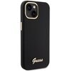Etui GUESS Silicone Script Metal Logo & Frame do Apple iPhone 15 Czarny Kompatybilność Apple iPhone 15