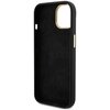 Etui GUESS Silicone Script Metal Logo & Frame do Apple iPhone 15 Czarny Gwarancja 24 miesiące