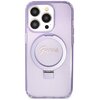 Etui GUESS Ring Stand Script Glitter MagSafe do Apple iPhone 15 Pro Max Fioletowy Seria telefonu iPhone