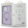 Etui GUESS Ring Stand Script Glitter MagSafe do Apple iPhone 15 Pro Max Fioletowy Marka telefonu Apple