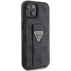 Etui GUESS Grip Stand 4G Triangle Strass Logo do Apple iPhone 15 Czarny Model telefonu iPhone 15