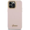 Etui GUESS Silicone Script Metal Logo & Frame do Apple iPhone 15 Pro Max Różowy Model telefonu iPhone 15 Pro Max