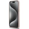 Etui GUESS Silicone Script Metal Logo & Frame do Apple iPhone 15 Pro Max Różowy Dominujący kolor Różowy