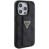 Etui GUESS Grip Stand 4G Triangle Strass Logo do Apple iPhone 15 Pro Max Czarny Dominujący kolor Czarny