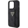Etui GUESS Grip Stand 4G Triangle Strass Logo do Apple iPhone 15 Pro Max Czarny Gwarancja 24 miesiące