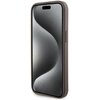 Etui GUESS Grip Stand 4G Triangle Strass Logo do Apple iPhone 15 Brązowy Kompatybilność Apple iPhone 15