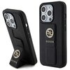 Etui GUESS Grip Stand 4G Saffiano Strass do Apple iPhone 15 Pro Max Czarny Gwarancja 24 miesiące