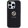 Etui GUESS Grip Stand 4G Saffiano Strass do Apple iPhone 15 Pro Max Czarny Seria telefonu iPhone