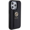 Etui GUESS Grip Stand 4G Saffiano Strass do Apple iPhone 15 Pro Max Czarny Model telefonu iPhone 15 Pro Max