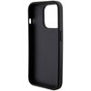 Etui GUESS Grip Stand 4G Saffiano Strass do Apple iPhone 15 Pro Max Czarny Dominujący kolor Czarny