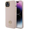 Etui GUESS Silicone Logo Strass 4G do Apple iPhone 15 Jasnoróżowy