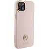 Etui GUESS Silicone Logo Strass 4G do Apple iPhone 15 Jasnoróżowy Kompatybilność Apple iPhone 15