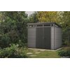 Domek narzędziowy KETER Cortina 9x7 255060 Szary 279 x 216 x 226 cm Materiał Evotech