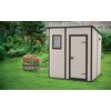Domek narzędziowy KETER Manor Pent 255142 6X6 Beżowy 183.5 x 185 x 200.5 cm Materiał Tworzywo sztuczne