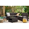 Zestaw mebli ogrodowych KETER Corfu II Relax Brown 258949 Rodzaj Narożnik ogrodowy