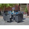 Stół KETER Girona Flat Wicker 232034 Grafitowy Kształt Prostokątny