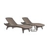 Leżaki KETER Pacific Set 231464 Cappuccino